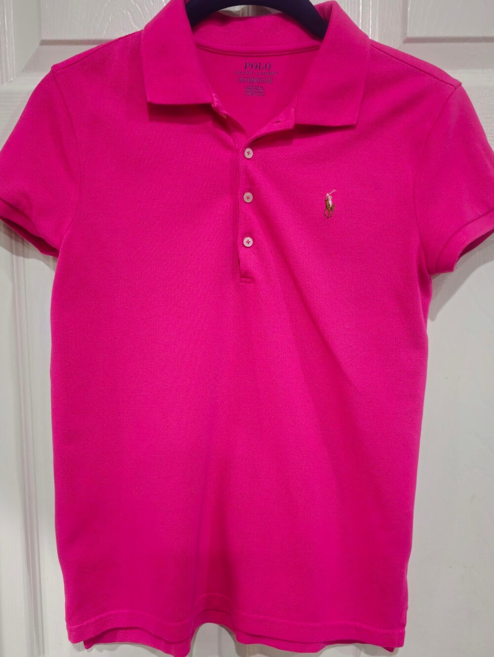 Ralph Lauren Women's Hot Pink Polo Shirt